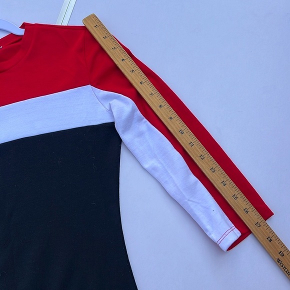 Zara Women's Bodycon Knee Length Dress Size Small Colorblock Classy Sexy‎ Chic - Picture 16 of 17